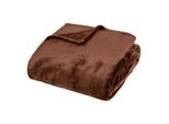 Atmosphera Interior Designer - Flanellplaid Cuddly Braun 180X230Cm