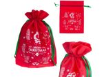 Borsa Regalo Di Natale Borsa Regalo Ecologica Borsa Regalo Rossa Borse Regalo Borsa Di Babbo Natale