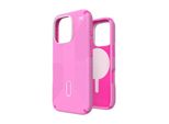 Speck Presidio2 Grip Clicklock & Magsafe - Custodia Per Iphone 16 Pro (Rosa Vero / Rosa Shocking / Bianco)
