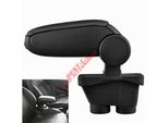 Bracciolo Centrale Bracciolo Clappable Tessile Nero Per Peugeot 208 2012-2019