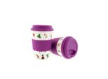 1X Tazza Da Caffè Per Andare, Tazza Da Caffè In Porcellana Con Coperchio 350Ml ZH4 Viola