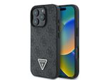 Guess GUHCP16XP4TDPK Custodia Protettiva Per Iphone 16 Pro Max 6,9" Nera In Pelle Rigida 4G Triangle Strass"