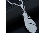 Collana SI-34158 Piuma - Argento KP34158
