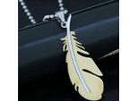 Collana SI-34159 Piuma - Oro KP34159
