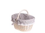 Cesto Per La Spesa In Vimini, Cesto Retrò In Vimini Beige, Stile Vintage, Cesto In Vimini, Ovale