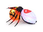 Costway Ragno Gonfiabile Di Halloween, Inquietante Decorazione A Forma Di Ragno Con Luci Led Rotanti E Zucca, Decorazione Di Halloween Per Il Cortile Della Festa, Autogonfiante