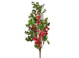 Ramo Decorato Con Mirtilli E Bacche Di Sambuco 70 Cm