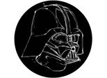 Carta Da Parati Rotonda Autoadesiva Disney Star Wars Vader In Bianco E Nero - 612020 - Ø 128 Cm