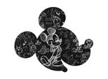 Tatuaggio Da Parete Disney Mickey Mouse In Bianco E Nero - 612712 - 127 X 127 Cm