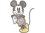 Tatuaggio Da Parete Disney Mickey Mouse Grigio, Rosso E Giallo - 612723 - 100 X 127 Cm