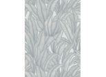 Carta Da Parati Erismann Foglie Grigio Chiaro - 661569 - 53 Cm X 10,05 M