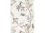 Carta Da Parati Erismann Foglie Marrone - 661615 - 53 Cm X 10,05 M