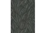 Carta Da Parati Erismann Foglie Nere - 661566 - 53 Cm X 10,05 M