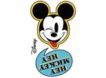 Murale Disney Mickey Mouse Blu, Giallo E Bianco E Nero - 612434 - 127 X 200 Cm
