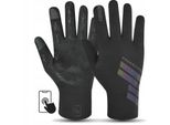 Guanti Sportivi Antiscivolo Proskary | Taglia S | Con Catarifrangente | Nero