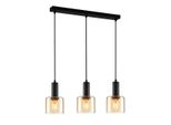 Italux Santia Lampadario Moderno Nero PND-65342-3-BK+AMB