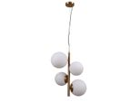 Italux Riga Lampadario Moderno In Oro PND-44213-4-HBR
