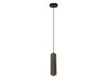 Lampada A Sospensione Moderna Per Soggiorno Cucina Sopra Isola Tubo Quadrato Marrone A Righe 1Xgu10 10W Tecno Italux