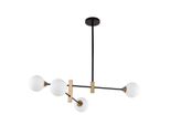 Italux Marino Lampada Da Soffitto Led Moderna Nera PND-9148-4-OPAL