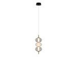 Lampada A Sospensione Decorativa Per Il Soggiorno Con Diffusori Verticali In Vetro Colore Caldo Led 12W Testa Italux