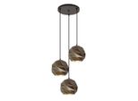 Italux Palermo Lampadario Moderno Antracite PND-2424-3S-GR+GD