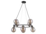 Italux Galvez Lampadario Industriale Nero PND-28622-8A