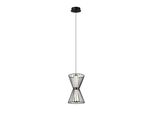 Lampada A Sospensione Decorativa Per Soggiorno Sopra Il Tavolo Filo Nero Geometrico Colore Caldo Led 8W Sanke Italux
