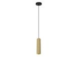 Lampada A Sospensione Moderna Per Cucina Soggiorno Sopra Isola Ottone-Nero Tubo Quadrato 1Xgu10 10W Ander Italux
