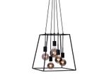 Italux Almodovi Lampadario Industriale Nero PND-11532-5-BL