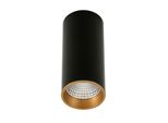 12W Moldes Italux Led Apparecchio A Plafone Tubo Nero SLC7392/12W 4000K Bl+Go