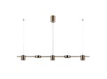 Italux Remdal Lampadario Led Moderno In Ottone PND-16374-5-COP-GD-4K