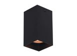 Spot A Soffitto Nero Quadrato 10 Cm Moderno Per Soggiorno Cucina 1Xgu10 10W Ander Italux