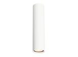 Spot Da Soffitto Moderno Bianco Tubo Tondo 24 Cm Per Soggiorno Cucina 1Xgu10 10W Lopus Italux