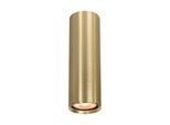 Spot Da Soffitto Moderno Tubo Oro Rotondo 17 Cm Per Soggiorno Cucina 1Xgu10 10W Lopus Italux
