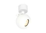 Faretto Circolare Mobile Da Soffitto Ø10Cm Bianco Per Soggiorno Cucina 1Xgu10 10W Lafin Italux