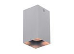 Spot Da Soffitto Moderno In Alluminio Quadrato 10 Cm Per Soggiorno Cucina 1Xgu10 10W Ander Italux
