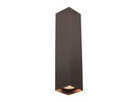 Spot A Soffitto Moderno Marrone Quadrato 24 Cm Per Soggiorno Cucina 1Xgu10 10W Ander Italux