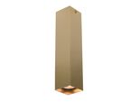 Spot A Soffitto Moderno Oro Quadrato 24 Cm Per Soggiorno Cucina 1Xgu10 10W Ander Italux