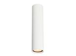 Spot A Soffitto Moderno Bianco A Righe Tubo Tondo 24 Cm Per Soggiorno Cucina 1Xgu10 10W Rilok Italux