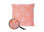 Zierkissen Barock, Sofakissen Deko-Kissen Mit FüLlung, Orange 45X45Cm