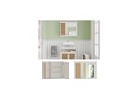 Vicco Spiegelschrank Rosario 60 X 49 Cm, Weiß, Mit 2 TüRen, Badezimmer, Modern
