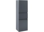 Midischrank Welltime "Cardiff", Grau (Graphitfarben), B:40Cm H:130Cm T:35Cm, Holzwerkstoff, Mdf, SchräNke, Midischrank, Breite 40 Cm, Mit Softclose-Funktion
