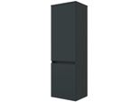 Midischrank Welltime "Baabe", Grau, B:40Cm H:130Cm T:35Cm, Holzwerkstoff, SchräNke, Midischrank, BadmöBel, Breite 40 Cm