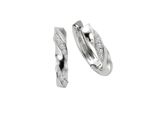 Paar Creolen Zeeme "Silber 925 Zirkonia Weiß", Weiß (Weiß, Weiß), Ohrringe, Damen, One-Size, Silber 925 (Sterlingsilber)
