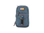Schultertasche Discovery "Icon", Damen, Gr. B/H/T: 20Cm X 34Cm X 12Cm, Blau, Kunstfaser, Unifarben, Taschen Schultertasche, Aus Robustem Rpet Polyester-Material
