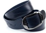 Ledergürtel ANTHONI CROWN, Damen, Gr. 90, blau, Leder, unifarben, Gürtel, Denim-Gürtel in marine