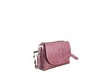 UmhäNgetasche "Amsterdam", Damen, Gr. B/H/T: 23Cm X 18Cm X 9Cm Onesize, Rosa, Leder, Collezione Alessandro, Taschen UmhäNgetasche, Aus Echtem Leder
