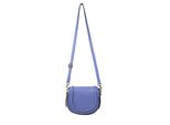 UmhäNgetasche "Zopf", Damen, Gr. B/H/T: 21Cm X 17Cm X 8Cm Onesize, Blau, Leder, Collezione Alessandro, Taschen UmhäNgetasche, Made In Italy