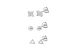 Paar Ohrstecker Celesta "925 Sterling Silber Rhodiniert Zirkonia", Weiß (Weiß, Weiß), Ohrringe, Damen, One-Size, Silber 925 (Sterlingsilber)