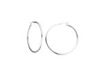 Paar Creolen Jobo "Ohrringe Rund", Silber (Silber 925), Ohrringe, Damen, 55,6Mm, Silber 925 (Sterlingsilber), Rund 925 Silber